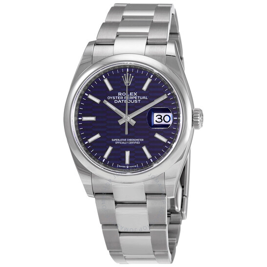 Rolex Datejust 36 Automatic Chronometer Blue Dial Ladies Watch