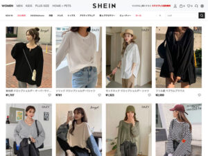 SHEIN（シーイン）の公式通販サイト画像