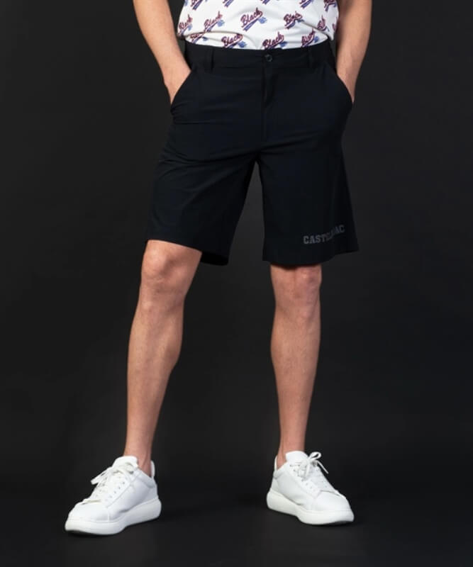 CASTELBAJAC（カステルバジャック）のNYストレッチタフタプリント入りハーフパンツ