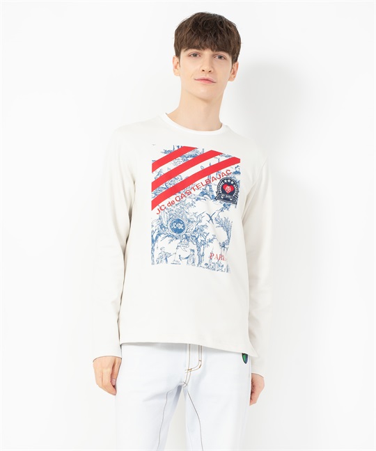 CASTELBAJAC（カステルバジャック）の【カプセルコレクション】パリ柄長Tシャツ