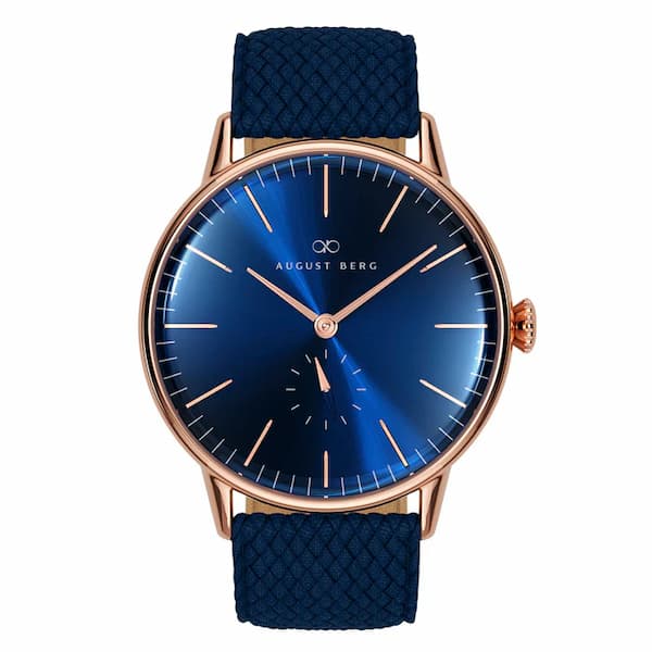 Serenity [セレニティ] Deep Blue [青] Rose Gold [ローズゴールド] 40mm - Perlon [ペルロン]