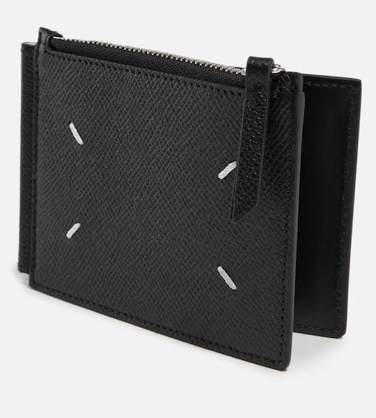 Maison Margiela Textured-Leather Bifold Wallet with Money Clip