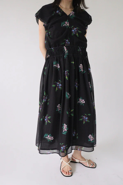 Botanicalプリントワンピース