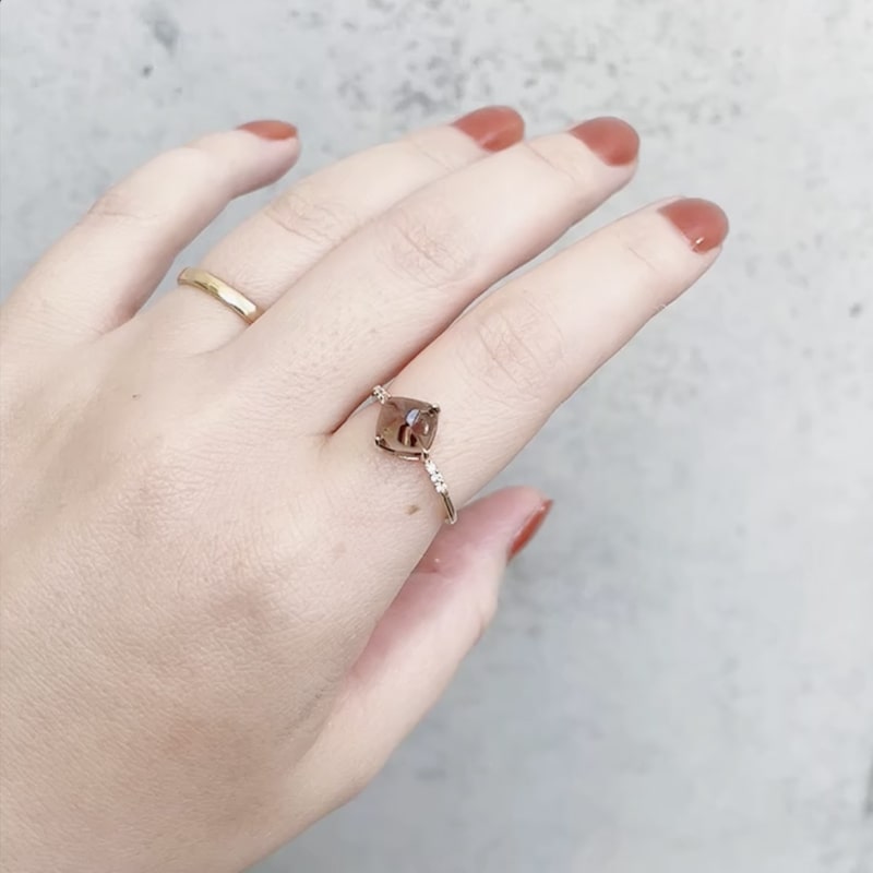 うるうる輝きが続く♡VORONOI （ボロノイ）のMINAMOリング