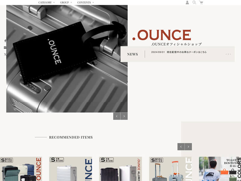 .OUNCE（ドットオンス）の公式通販サイトの画像