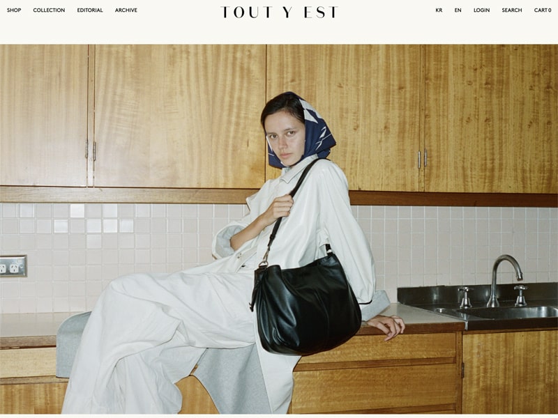 TOUT Y EST（トゥティエ）の公式通販サイトの画像