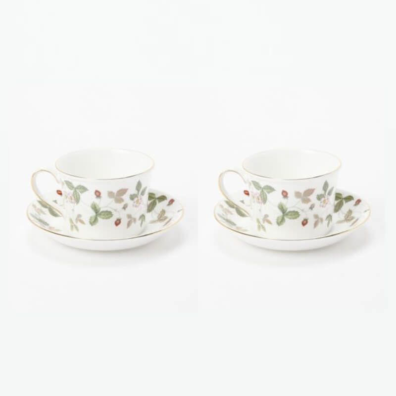 WEDGWOOD（ウェッジウッド）ワイルド ストロベリー ペアティーカップ＆ソーサー