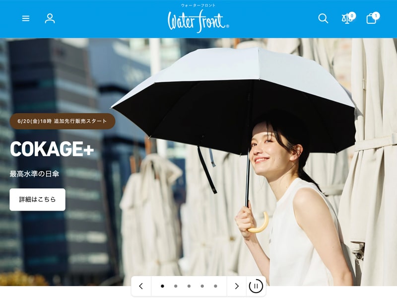 Waterfront（ウォーターフロント）の公式通販サイトの画像