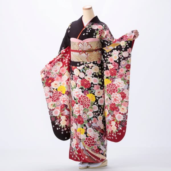 京都きもの友禅（きょうときものゆうぜん）の振袖 中古 フルセット Mサイズ