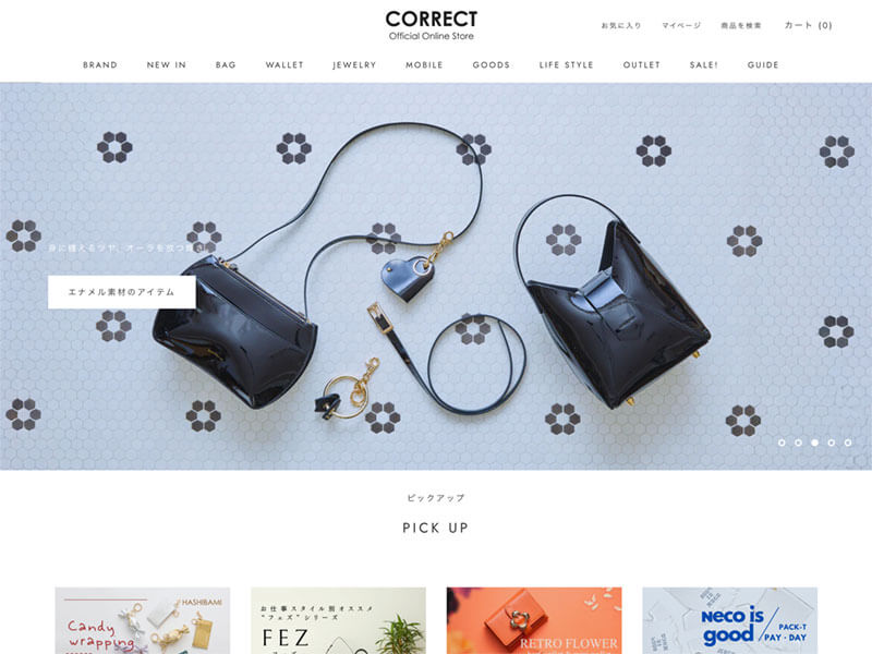 CORRECT（コレクト）の公式通販サイトの画像