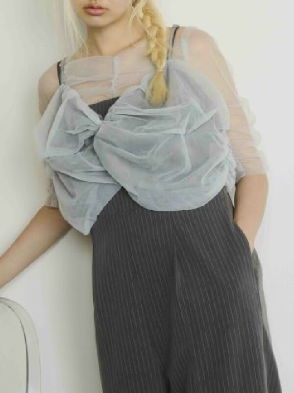 twisted bustier layered tops