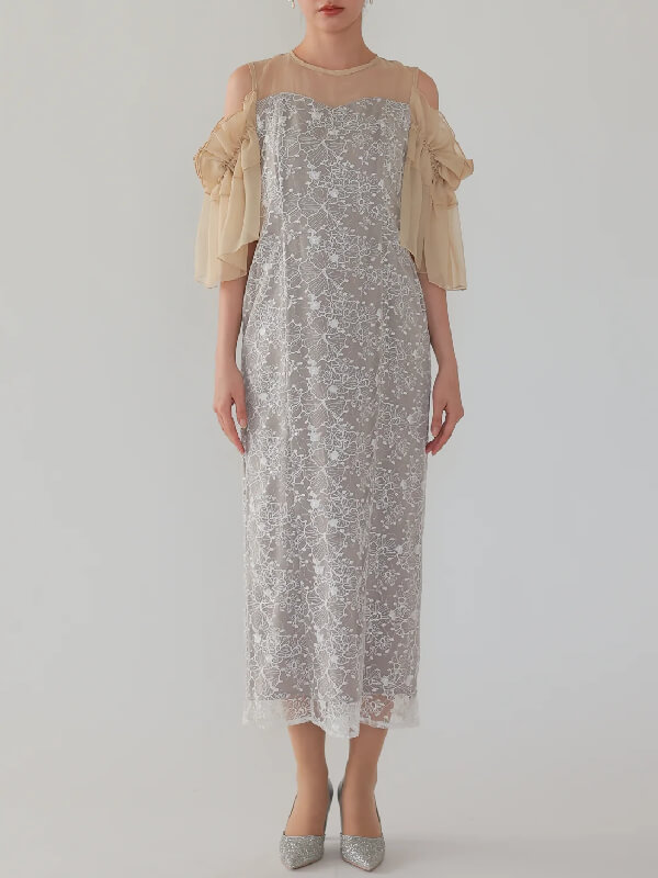 ブロッサムチュールドレス