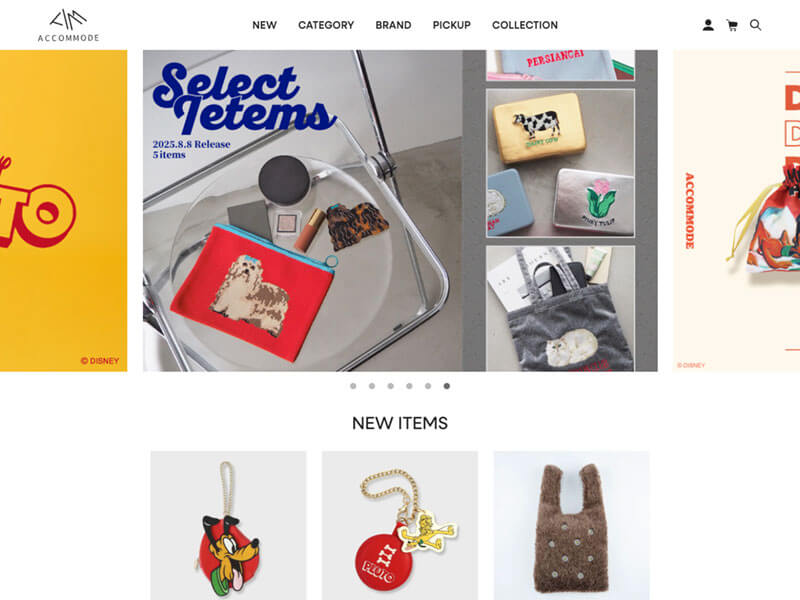 ACCOMMODE(アコモデ)の公式通販サイトの画像