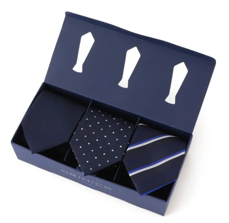 ORIHICA（オリヒカ）の【WEB限定】洗える ネクタイ3本セット ギフトボックス AZSET1