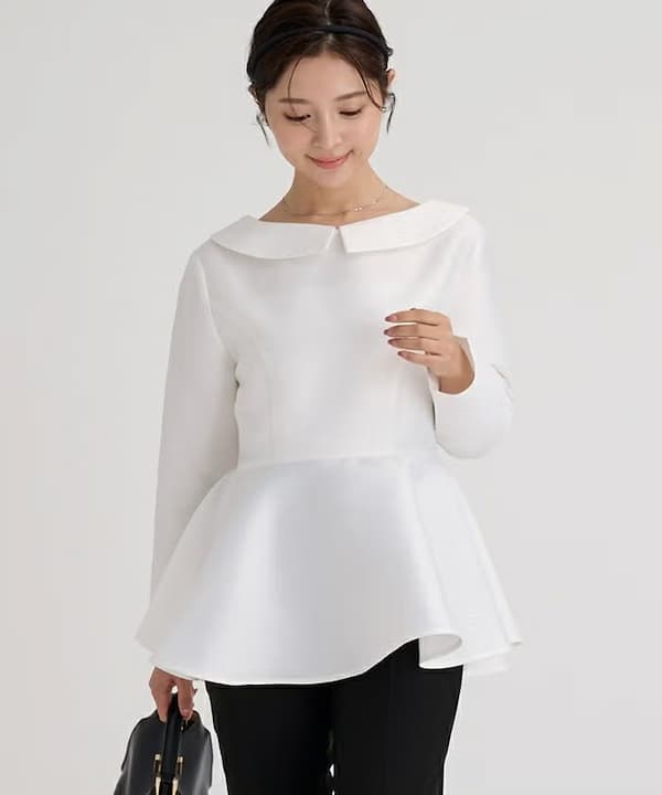 ur’s（ユアーズ）の2wayペプラムブラウス