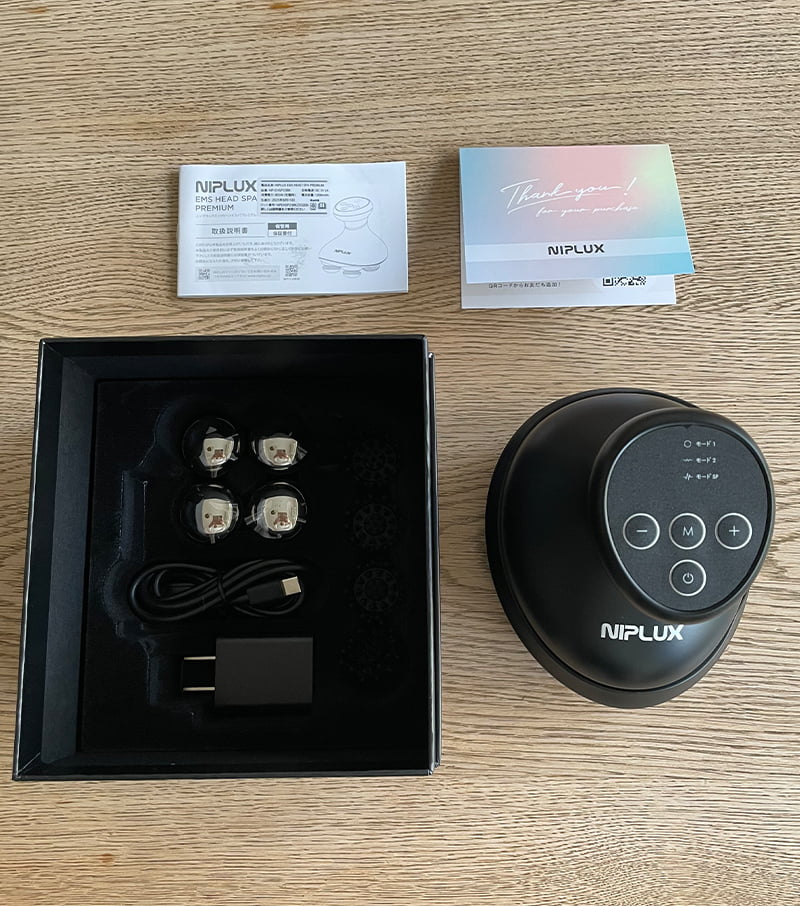 NIPLUX EMS ヘッドスパ プレミアムのLEDモード