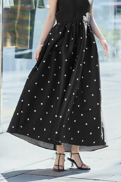 ギャザーフレアジャンパースカート