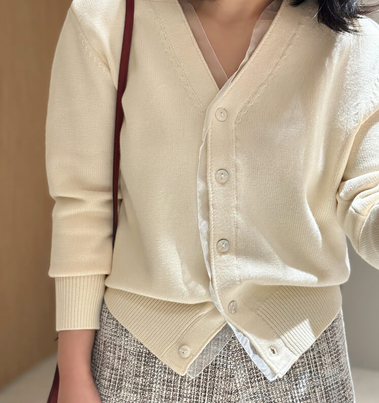 シフォンカーディガン