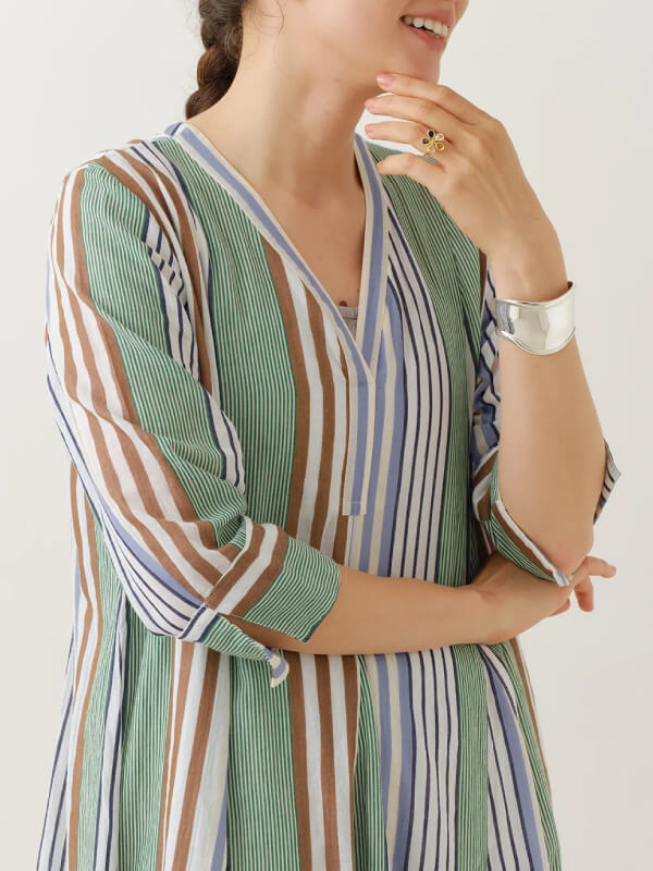 ワンピースの胸元